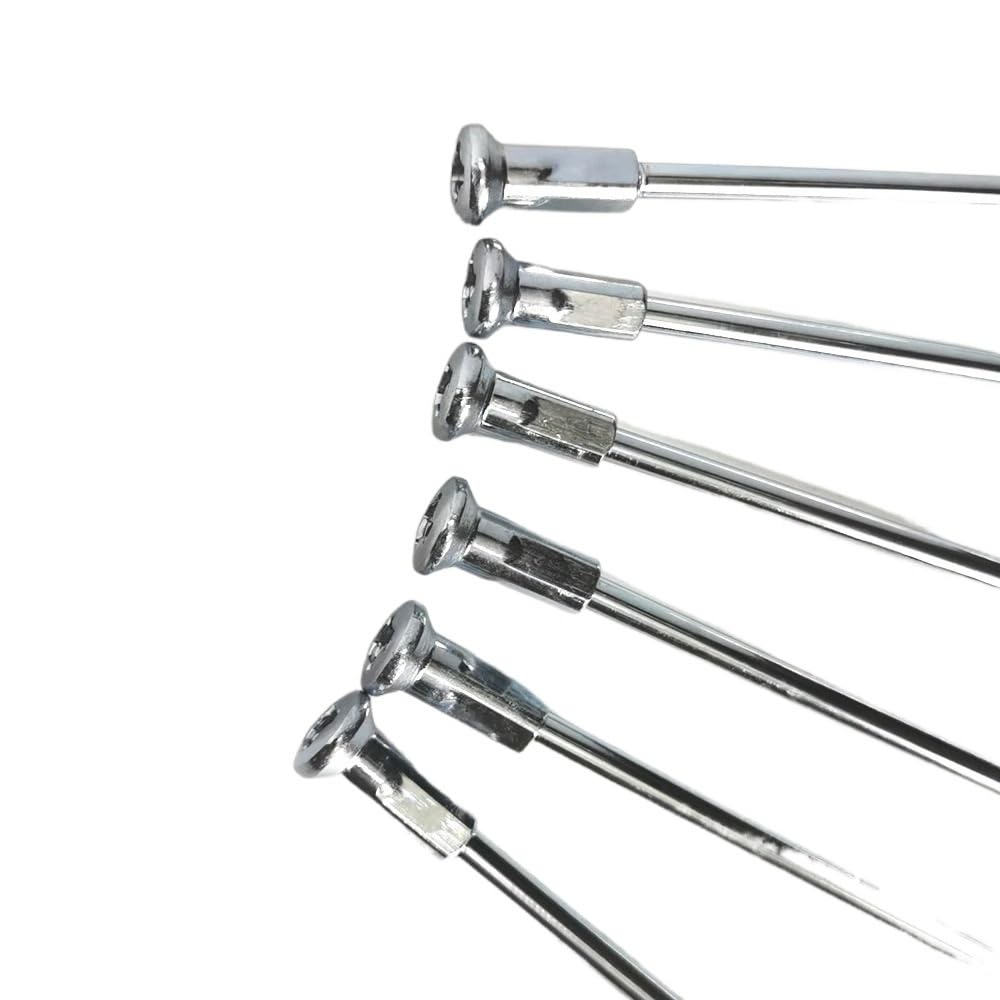 Szprychy motocyklowe 8G Off-Road 4,0 mm J Bend 45 #Steel do roweru elektrycznego (4,0 x 130 mm srebrne)