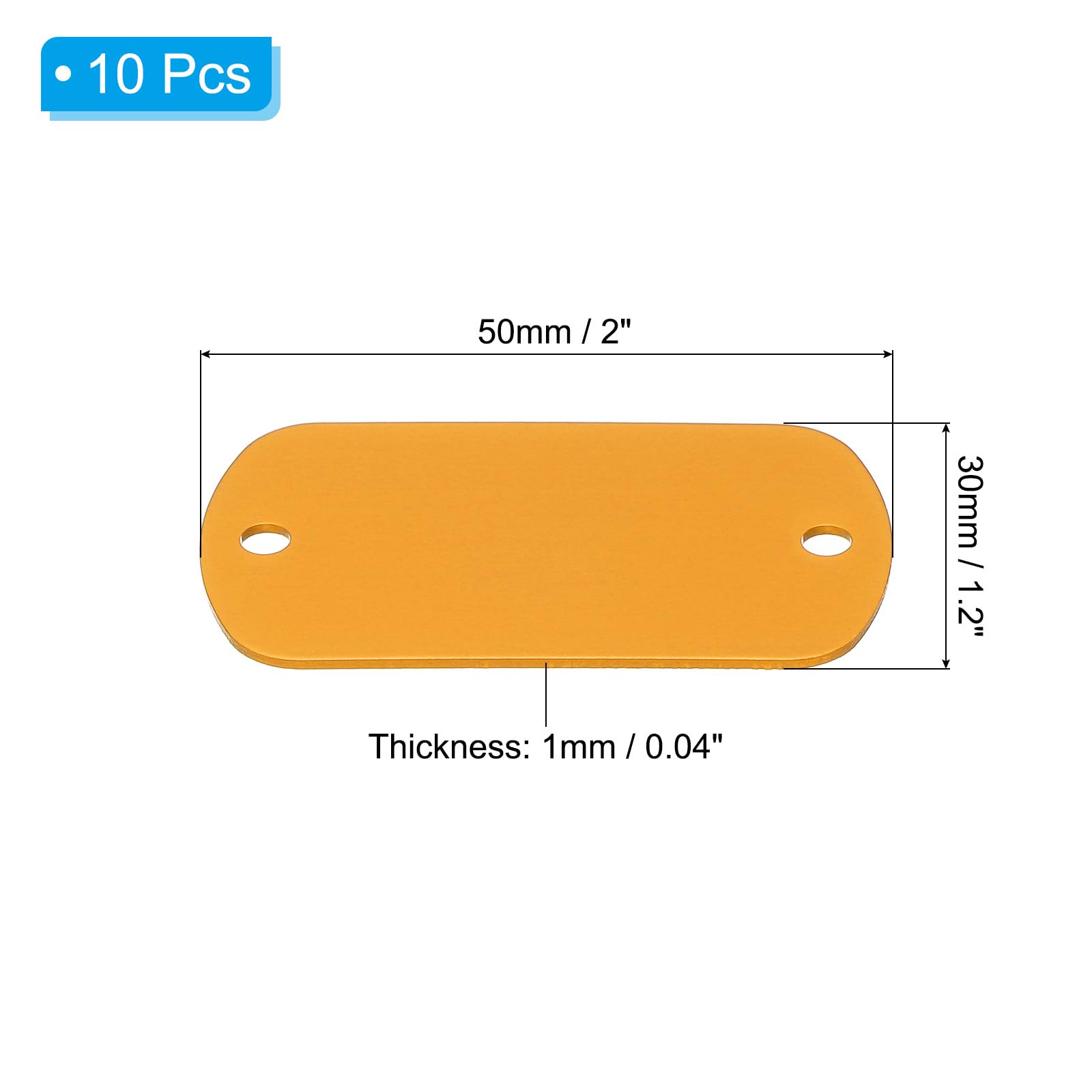 PATIKIL 10pcs Metal Stamping Blanks - Image 2