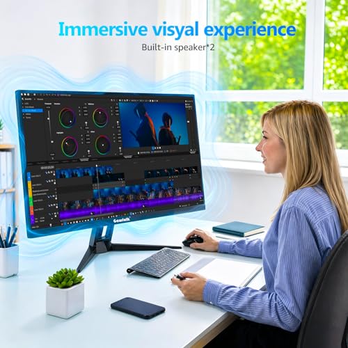 Image of Gawfolk 32 Inch 4K Curved Monitor 60Hz, UHD 3840x2160 PC Monitor with Built-in Speakers, 1500R Computer Screen, FreeSync, Flicker-Free, HDMI /DP, Wall Mountable for Home Office, Gaming, Entertainment