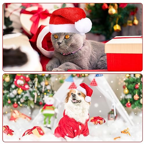 Sombrero Navideño para Mascotas Mini Rojo miniatura 7