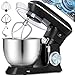 Produktbild KESSER® Küchenmaschine KM-2000 Knetmaschine Knet- und Rührfunktion 7.6L Edelstahlschüssel 1400W Multifunktional Inkl. Rühraufsatz, Knethaken Schneebesen Spritzschutz Teigmaschine Mixer, Schwarz