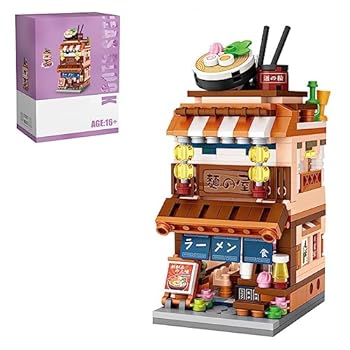 PUREFUN TopBau Ramen Shop Modular House, 412 Pieces and