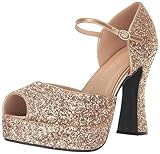 Ellie Shoes Women's Sparkle Sandal, Gold Glitter, 14