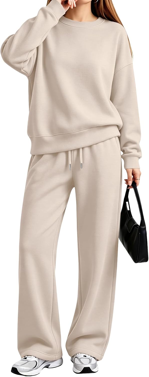 EFAN Womens Sweat Sets 2 Piece Sweatsuits Modal Blend Matching Loungewear