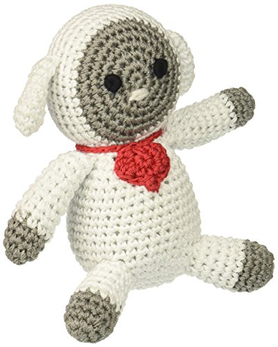 Mirage Pet Products 500-007 Knit Knacks Fleece The Lamb Organic Cotton Dog Toy, Small #TOP5
