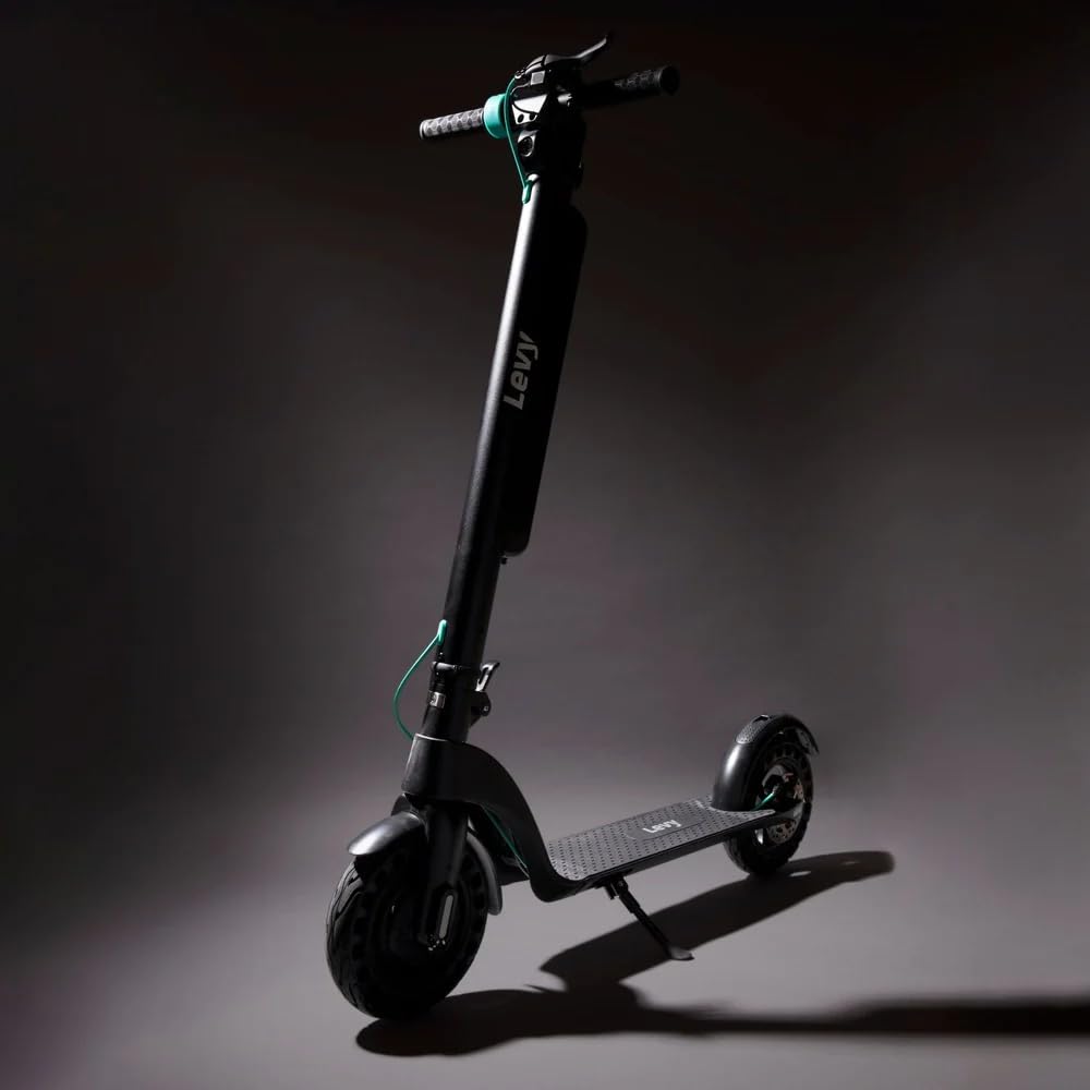 The Levy Plus Electric Scooter with Removable Battery Packs 10.0aH Removable Battery Green 10