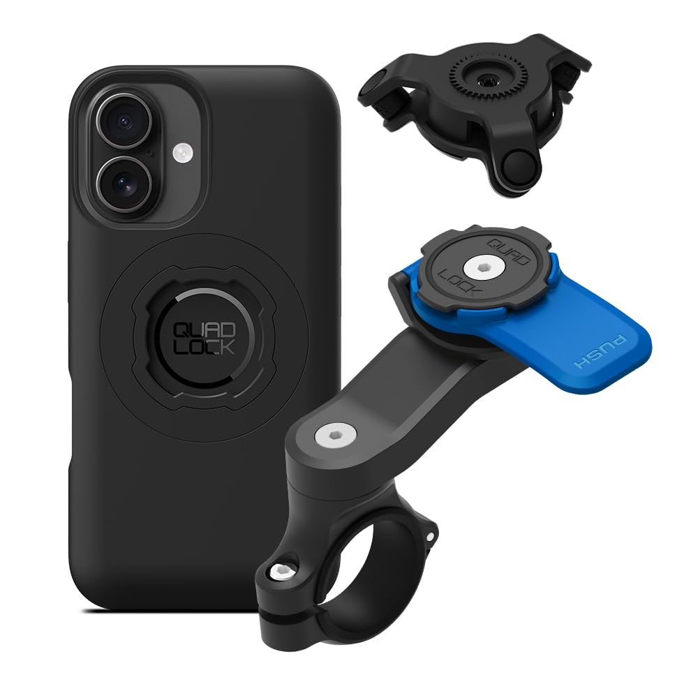 Quad Lock Support Téléphone Guidon Moto Amortisseur Vibrations Coque MAG iPhone 16