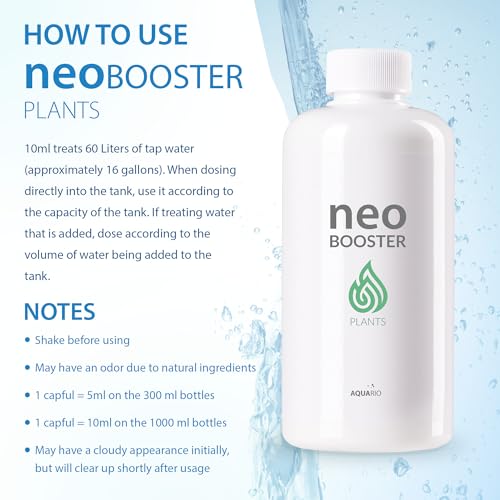 Image of Aquario Neo Booster Plants - Organic Carbon Supply for Enhanced Plant Growth & Color | Safe for Fish & Shrimp - Water Conditioner for Aquarium Tank - 1000ml