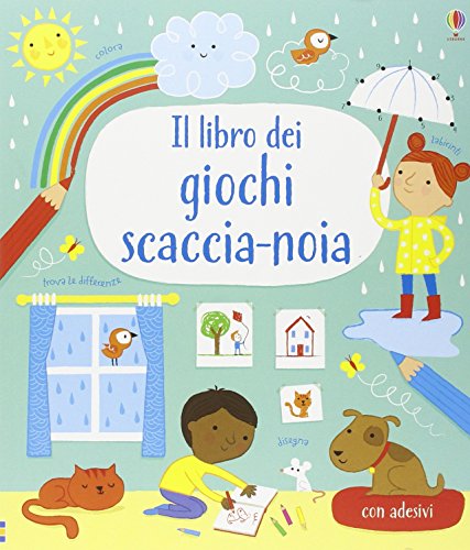 Il libro dei giochi scaccia-noia. Con adesivi. Ediz. illustrat