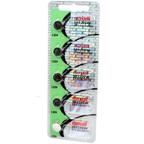5pk Maxell SR920SW SR69 SR920 371 Silver Oxide Watch Battery