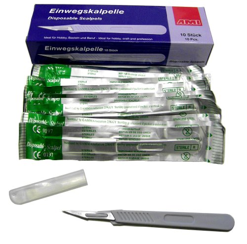 Confezione da einwegsk alpelle/bisturi, ideale per modellismo, ecc.