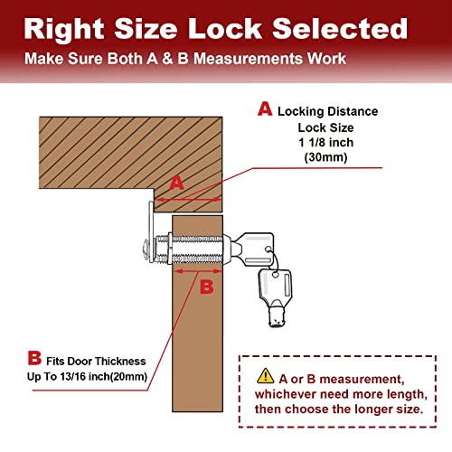 Naissian NS101-30MMX5-SK Rv Locks For Storage Door 1 1/8 Inch thumb #2