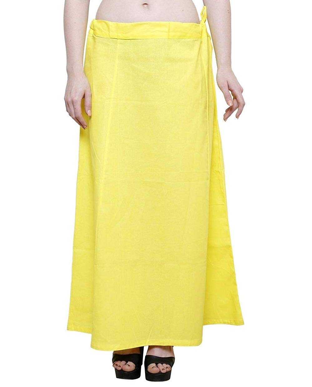 queen style Lemon Yellow 8 Part Women's Cotton Petticoat-picture-21