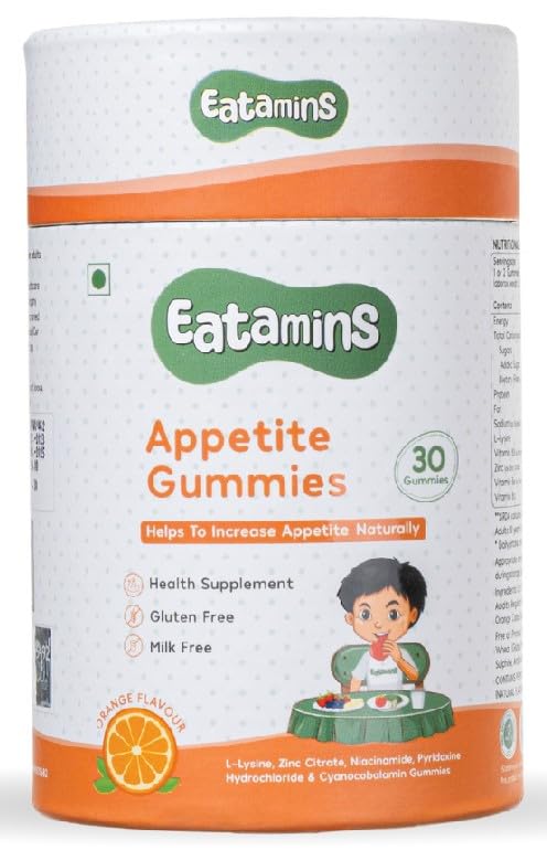 Eatamins Appetite Gummies | Gummies for Kids and Adults | Hunger Stimulator With L-Lysine, Vitamins | Vegan Health Supplement with Gluten-Free Formula - 30 Gummies (B0CQFYKJ4K) Amazon Price History, Amazon Price Tracker