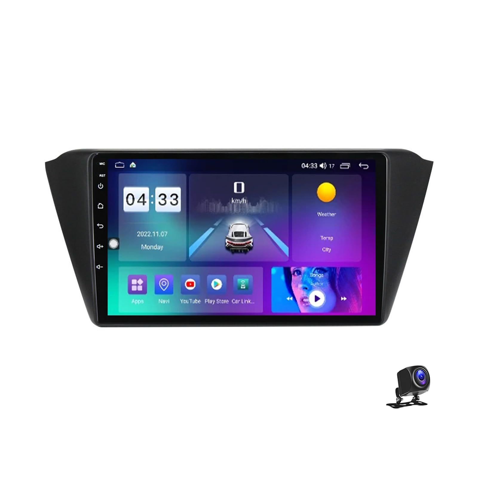 Autoradio Android 13 Skoda Fabia 2015 pour remplacer un écran d'origine obsolète