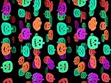 Midnight Glo Halloween Decoration 78ft Neon Pumpkin Garland Wall Hanging Decorations for Halloween B