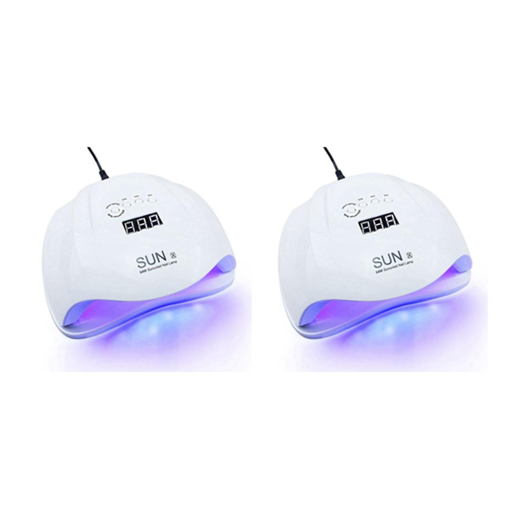 2X Sun X 54 W Máquina de Secado de Gel para Uñas Uv LED Lámpara para Secador de Uñas Profesional Máquina de Esmalte de Luz Secador Rápido Nail Art Tools Eu Plug