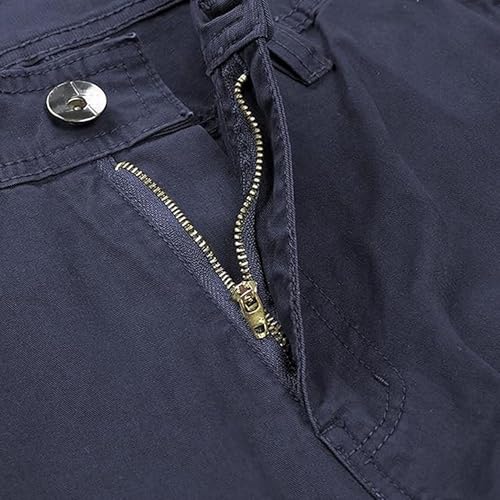 Mens Baggy Casual Cargo Pants Cotton Stretch Workout Joggers Sweatpants Outdoor Hiking Work Pants with Multi Pockets4