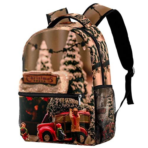 Sac à dos tendance homme et femme avec motif de Noël Happy Christmas urbain