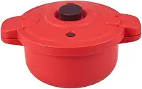 Baoblaze Panela de pressão de micro-ondas, vaporizador de arroz com tampa, resistente ao calor, sem fogo, para uso doméstico, panela de sopa de PP de grau