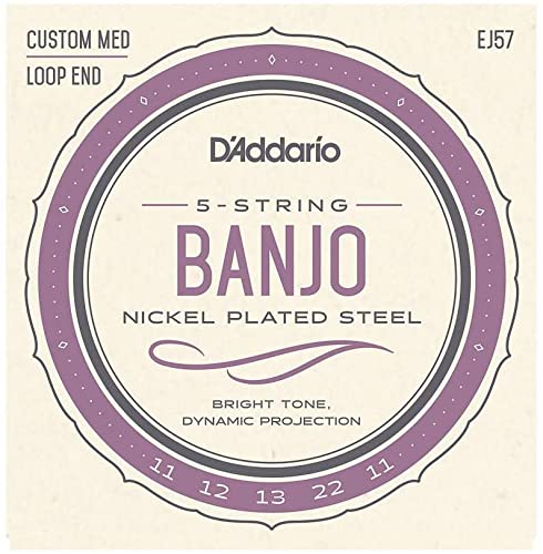 D'Addario ダダリオ バンジョー弦 ニッケル Custom Medium 5弦 .011-.022 EJ57