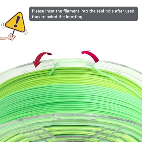 Image of iSANMATE Rainbow PLA+ Filament 1.75mm, Fast Color Change Filament 3D Printing Filament, Multicolor Color Changing Rainbow PLA Filament 1 KG Spool (Forest Elf)