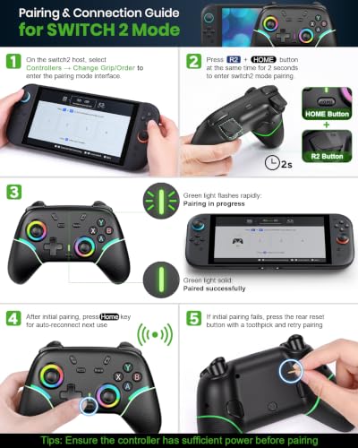 Image of FYOUNG Switch 2 Accessories with Pro Style Controller,Bundle for Nintendo 2