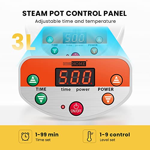 VIVOHOME Upgraded Portable Personal Steam Sauna Spa with 3L 800 Watt Steam Generator, Foldable Chair, Home Therapeutic Sauna Spa Tent for Detox Relaxation