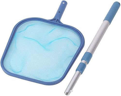Miniatura 4 de GKanMore - Red para limpieza de piscina con barra telescópica de 14-41 pulgadas rastrillo de malla para limpieza de hojas para spa piscina