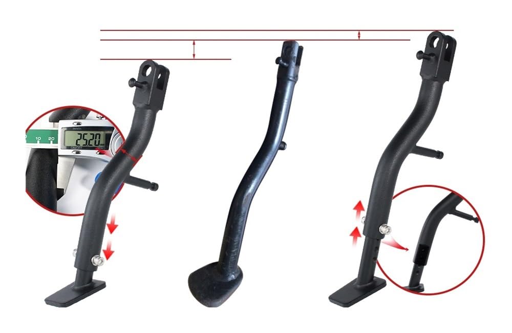 Supporto Cavalletto laterale moto Staffa Di Parcheggio Per Cavalletto Laterale Regolabile Per Moto Per KLR650 2008-2024 Staffa Laterale Per Moto