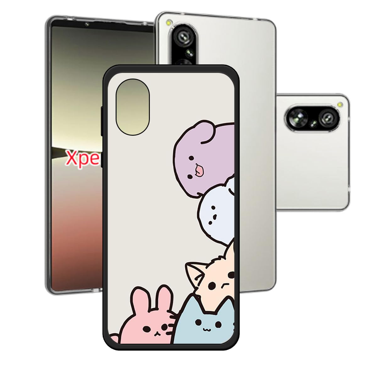 RanTuo Cover per Sony Xperia 5 V Etui Custodia, con Slot per Schede