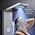 ROVATE LED Shower Panel Tower System with Rainfall and Mist Shower Head, 5-in-1 Shower Panels with Jets and Rainfall and Handheld, Stainless Steel Shower Panel System High Pressure with Tub Spout