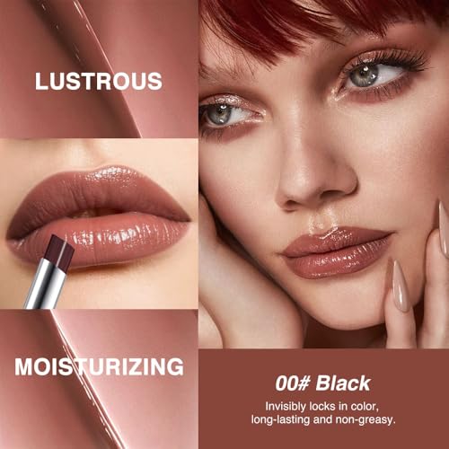 Image of Deep Plum Brown Honey Tinted Lip Balm, Sheer Lipstick & Lip Gloss | Hydrating Lip Oil Formula • Lightweight Feel • Natural Glossy Shine • Vegan & Cruelty-Free