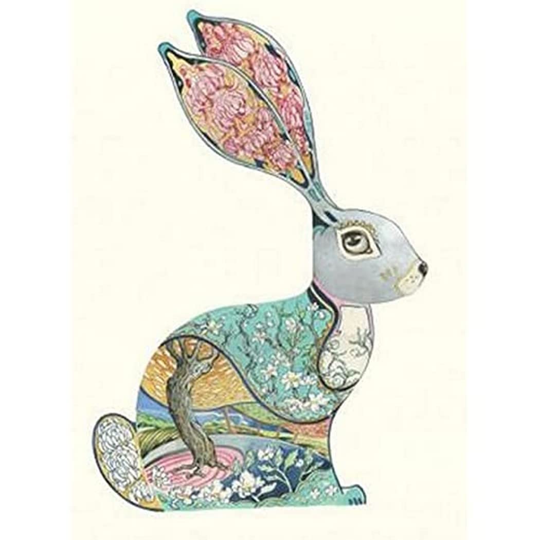 Daniel Mackie Dm Collection Cards Bunny Rabbit Easter Card Daniel Mackie Designs 7 X 5 Inches Wrapped In Cello With Envelope
