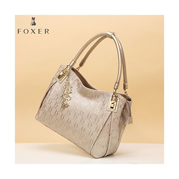 Leather-Handbag-for-Women-Ladies-Top-handle-Tote-Crossbody-Shoulder-Bag FOXER Purses