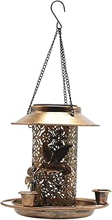 Yardwe Solar Bird Feeder Bird Feeder Hanging Hummingbirds Feeders Hummingbirds Feeders for outside Metal Bird Feeder Tray Solar Powered Birdfeeder Bird Feeding Station LED Bird Feeder LED
