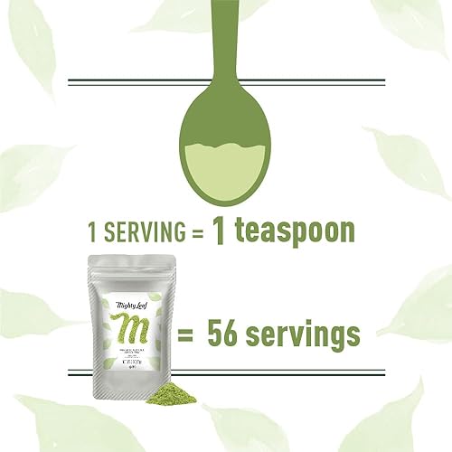 Miniatura 4 de Mighty Leaf Té en polvo orgánico de té verde matcha  bolsa de 3 onzas 100 Matcha japonesa sin azúcar