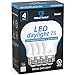 Great Eagle A19 LED Light Bulb, 12W (75W Equivalent), UL Listed, 5000K (Daylight), 1130 Lumens, Non-dimmable, Standard Replacement (4 Pack)