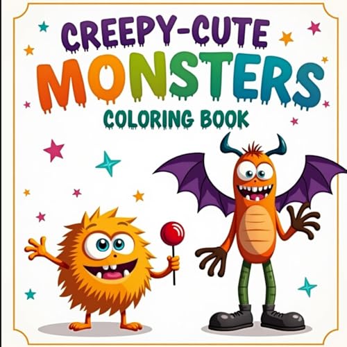 Creepy Cute Monsters Coloring Book for Women: Big Collection of Stress-Relief Monster Designs, Mandalas, and Fantasy Patterns fo