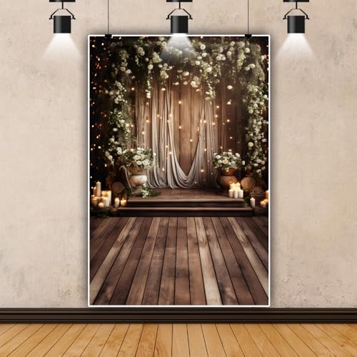 Fondo Fotográfico Floral Laeacco 6x8ft Vinilo miniatura 2