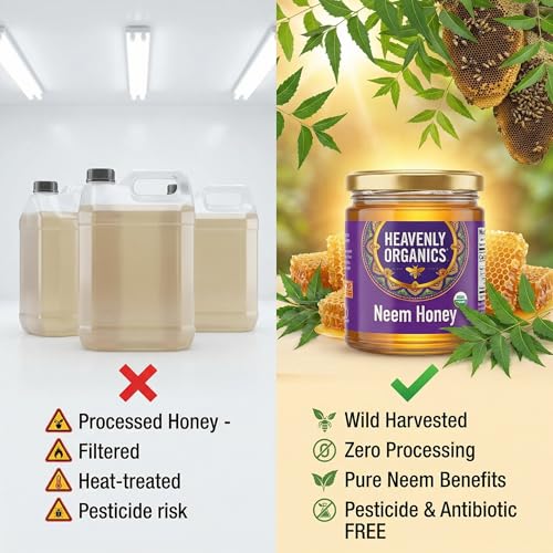 Honey Neem 22oz Botella Pack de 2 Miel Orgánica miniatura 2