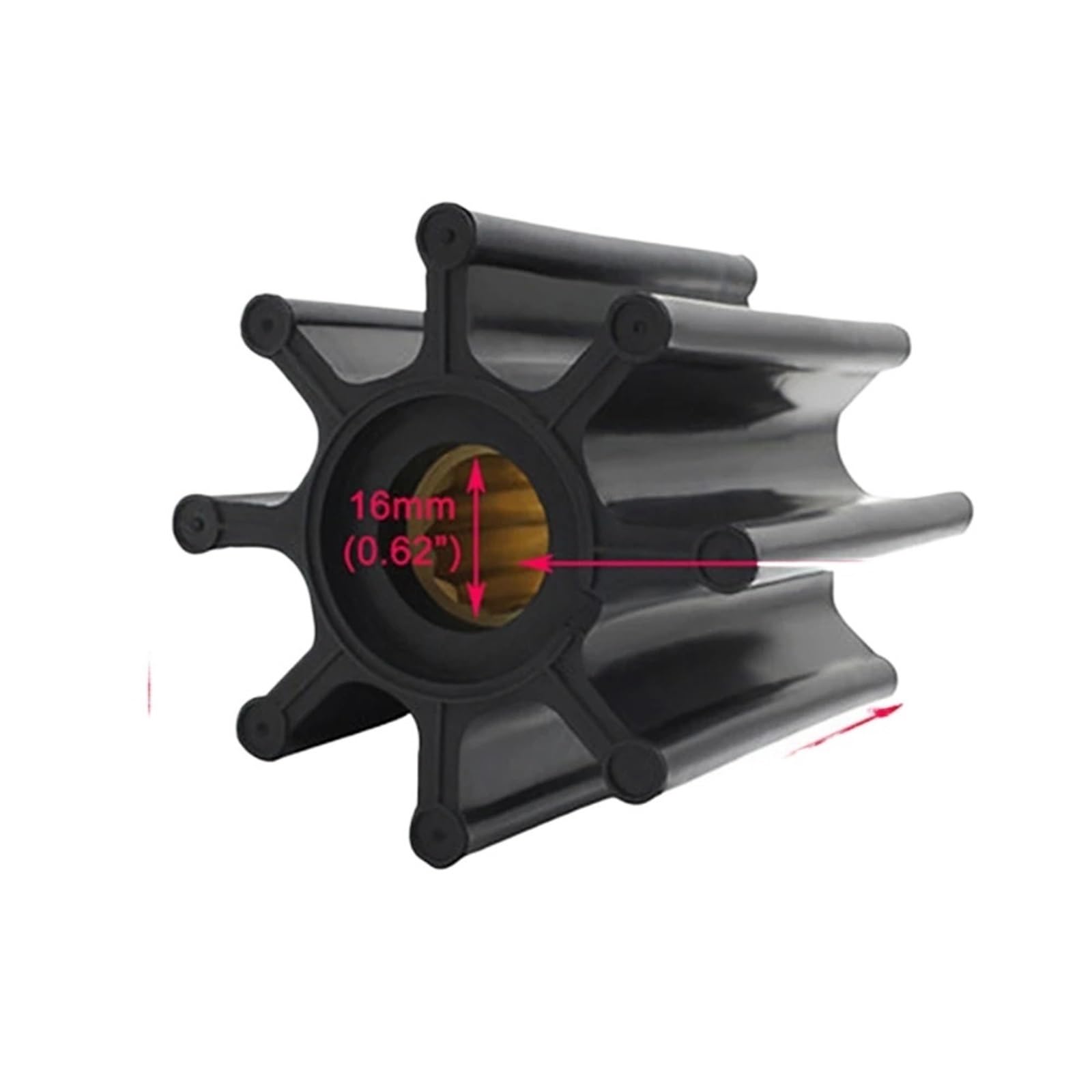 for Jabsco 17018-0001 17018-0001-P 17018-0001 JMP 7446-01 Girante della Pompa dell'Acqua Flessibile Marina