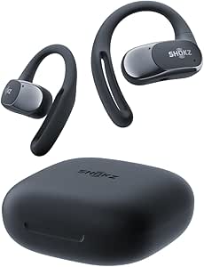 SHOKZ OpenFit Air - Open-Ear Headphones, True Wireless Earbuds, Water Resistant, Secure Earhooks for Daily Use, Black asin的图片