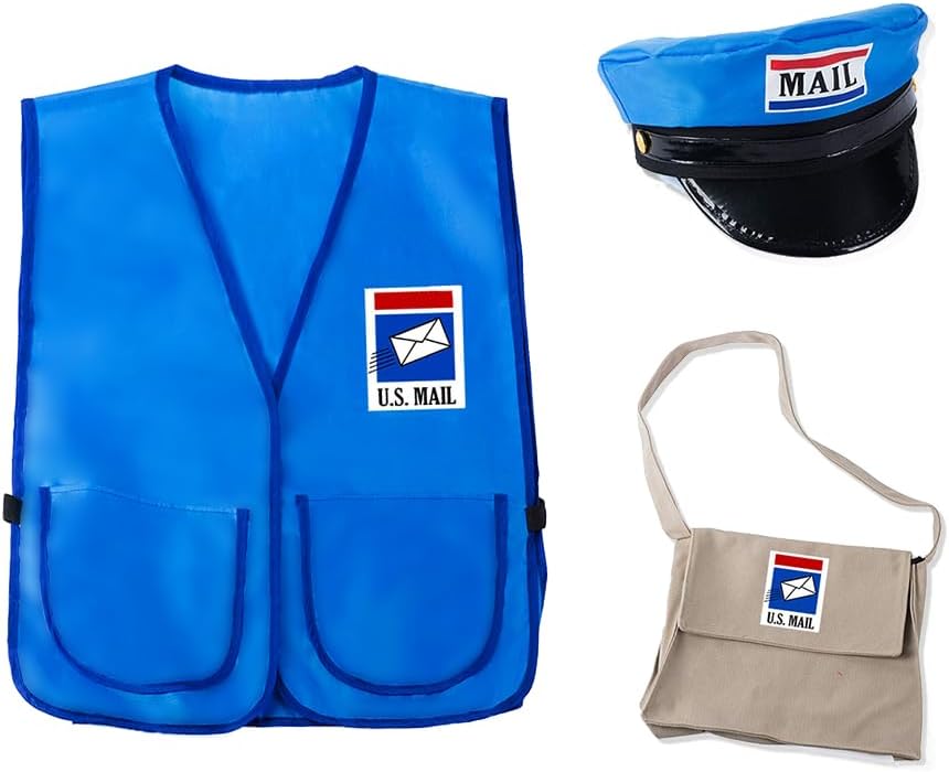 Mailman Costume - Mr. Postman - Career Day Occupational Dress Up