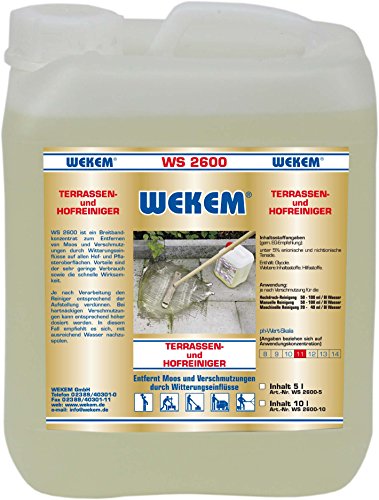Preisvergleich Produktbild WEKEM WS 2600 Terassen- und Hofreiniger 10 Liter Kanister