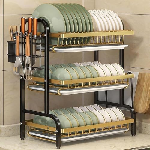 2-3i؂胉bNAVNݒu\AJ[{X`[Ńv[gEiCtE̎[ (Lb`JE^[p)(Black Gold,W21"(3 Tier))