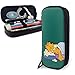 Produktbild Garfield schläft große Kapazität Leder Federmäppchen, Multifunktions-Aufbewahrungstasche Reißverschlusstasche Student Stationery Office Geschenk