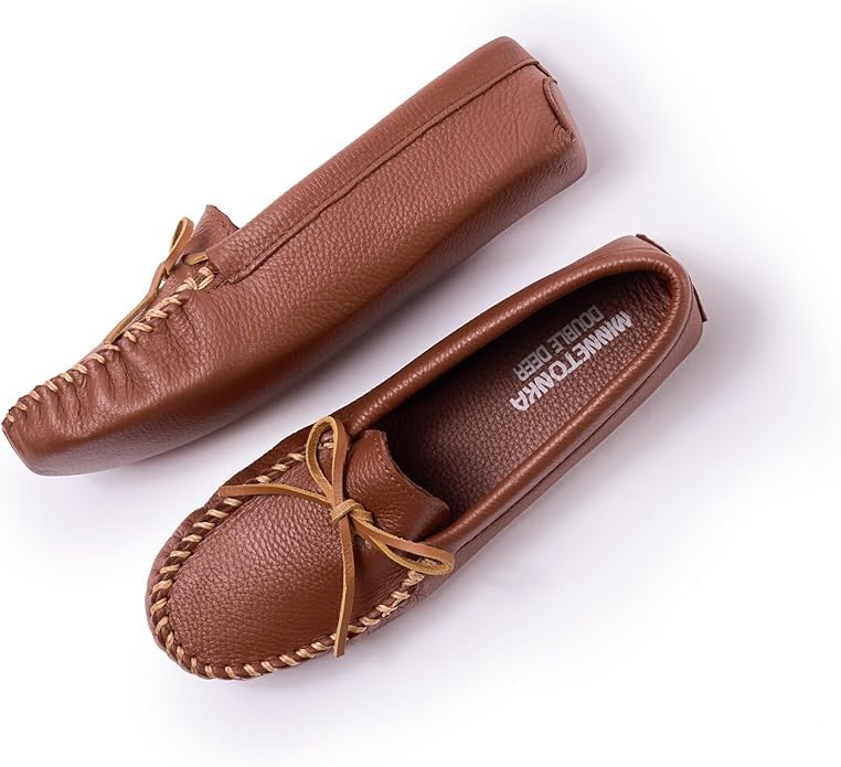 Image of Minnetonka Men's Double Deerskin Softsole
