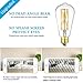 Leools Filament LED Edison Bulb 15W Dimmable 2700K Warm White 1300LM, 120W Incandescent Equivalent E26 Base, ST64 Vintage LED Filament Bulbs, 360 Degrees Beam Angle, Pack of 2
