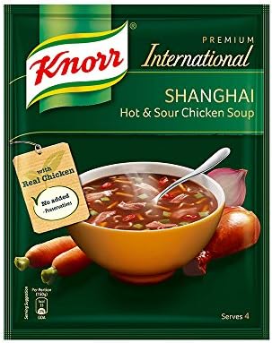 Knorr International Shanghai Hot & Sour Chicken Soup Pouch, 38 g